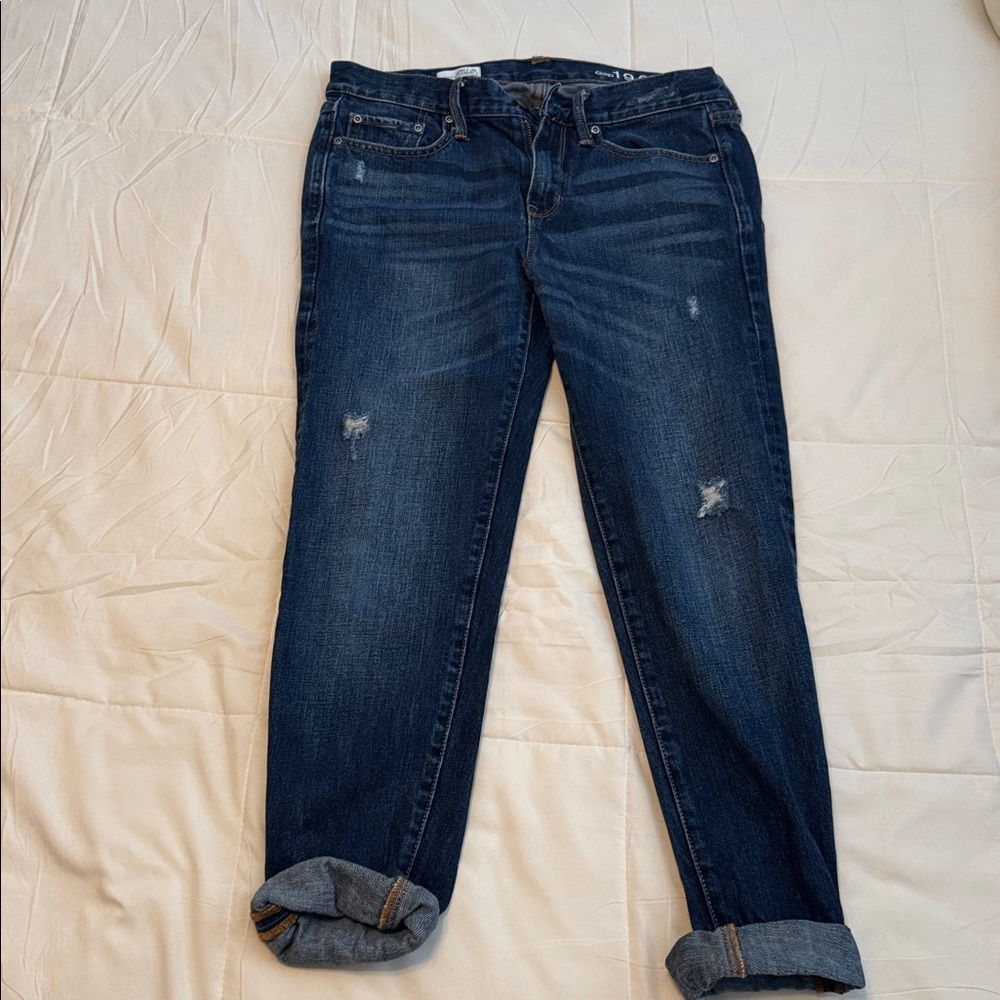 Dark Blue Distressed Jeans GAP 1969